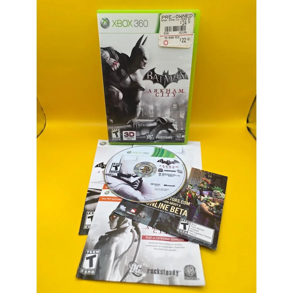 Batman: Arkham City (Microsoft Xbox 360, 2011) CIB Complete In Box